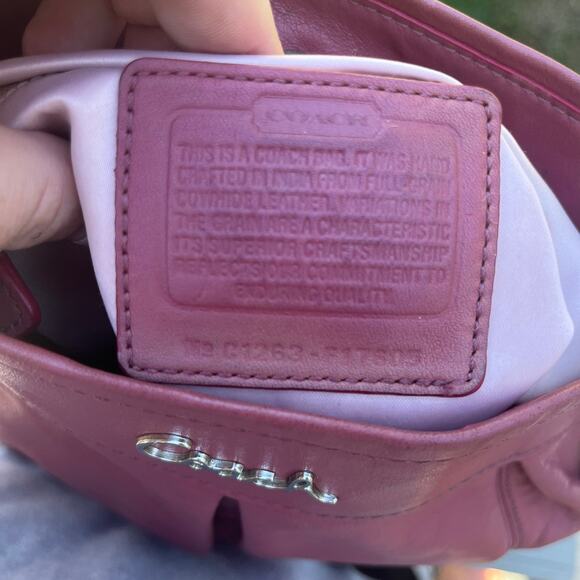 COACH Ashley Leather 2 Way Bag, Mauve - Picture 8 of 8